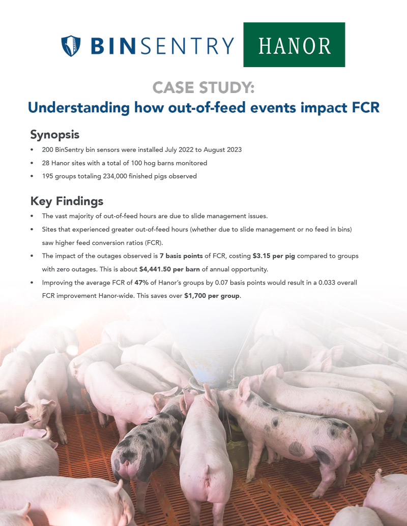 BinSentry and Hanor Case Study: Understanding how out-of-feed events impact FCR